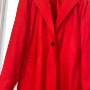 Elegant Red Women's Coat